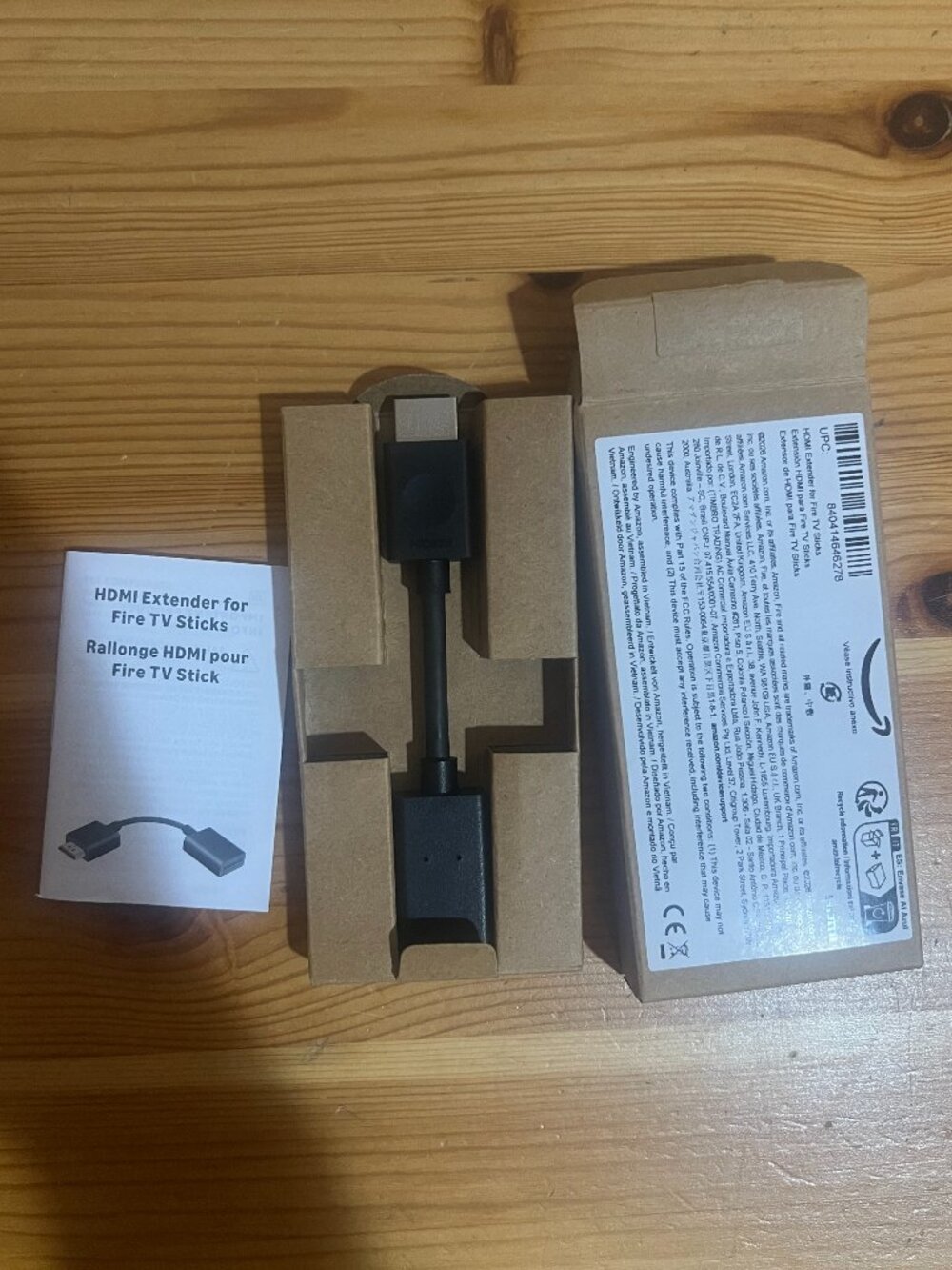 HDMI Extender, 4.7 inches, male to female adapter compatible with Fire TV Sticks